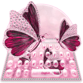 Pink Diamond Luxury Butterfly Keyboard Apk