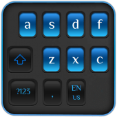 Simple Blue Black Keyboard Apk