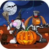 Happy halloween gif stickers sms and wallpapers Apk