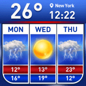Weather report & temperature widget Apk