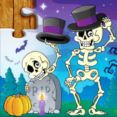 Kids Halloween Jigsaw Puzzles Apk