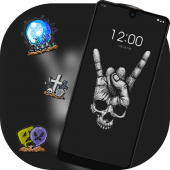 Abstract theme Rock Skull Graffiti Apk