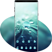 Green crystal water theme | natural bright light Apk