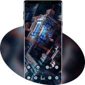 Tech 4K 3D Geometric Abstract theme Apk