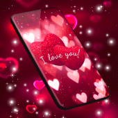 Love Hearts Live HD Wallpaper Apk