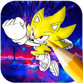 Coloring Blue Hedgehog Soni Apk